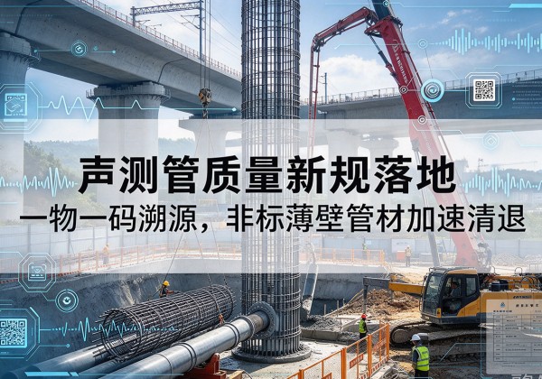 曹妃甸声测管质量新规落地，一物一码溯源，非标薄壁管材加速清退