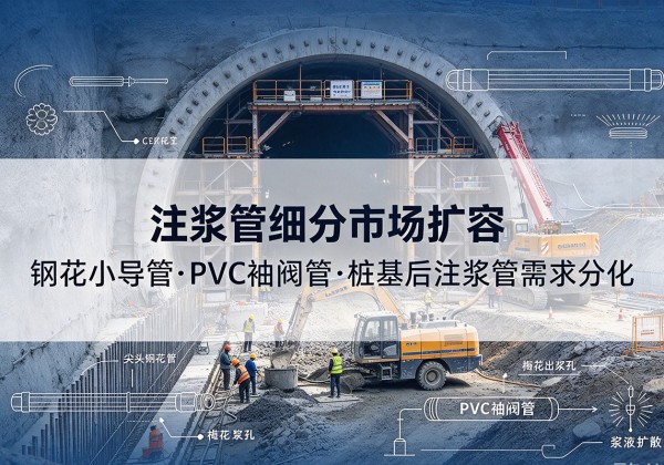 曹妃甸注浆管细分市场扩容，隧道钢花小导管、PVC 袖阀管、桩基后注浆管需求分化